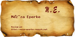Móza Eperke névjegykártya